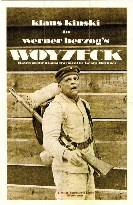 Book #132250] Woyzeck (Original poster for the 1979 film). Werner Herzog, George Buchner, Eva...