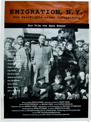 Book #132257] Die Geschichte einer Vertreibung [Emigration, N.Y.] (Original poster for the 1996...