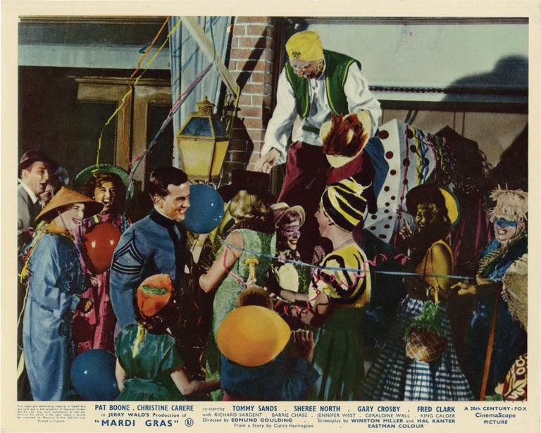Book #132452] Mardi Gras (Collection of 8 British front-of-house cards from the 1958 film)....