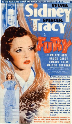 Book #132489] Fury (Original US herald for the 1936 film). Fritz Lang, Bartlett Cormack, Sylvia...