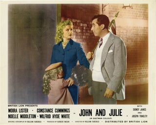Book #132501] John and Julie (Collection of 6 British front-of-house cards from the 1955 film)....
