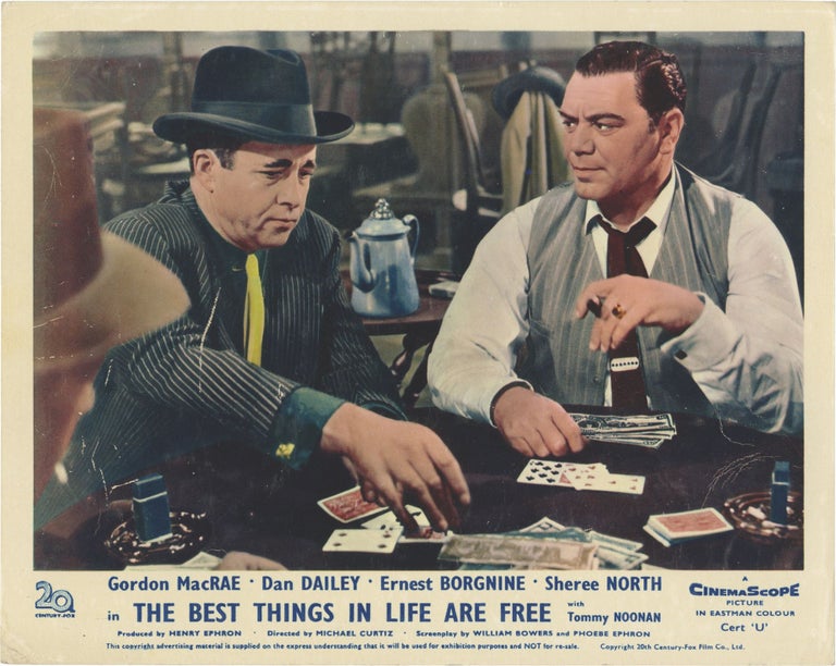 Book #132545] The Best Things in Life Are Free (Five British front-of-house cards from the 1956...