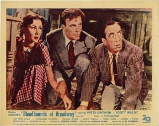 Book #132550] Bloodhounds of Broadway (Collection of four UK front-of-house card from the 1952...