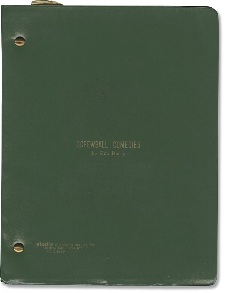 Book #132560] Screwball Comedies (Original script for an unproduced play, copy belonging to...