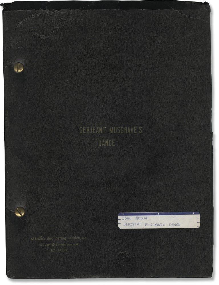 Book #132567] Serjeant [Sergeant] Musgrave's Dance: An Unhistorical Parable (Original script...