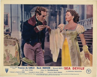 Book #132573] Sea Devils (Collection of 8 front-of-house card from the 1953 film). Raoul Walsh,...