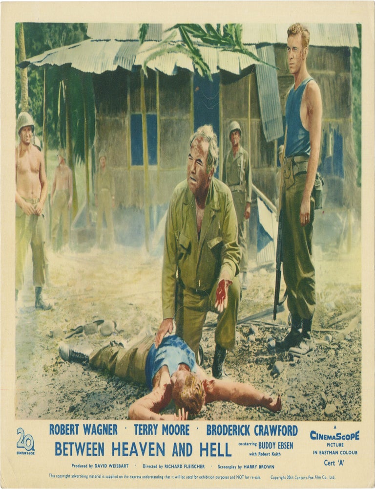 Between Heaven and Hell (Seven British front-of-house card from the 1956 film