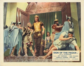Book #132710] Sign of the Pagan (Collection of 7 photographs from the 1954 film). Douglas Sirk,...