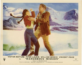 Book #132827] Dangerous Mission (Two original photographs from the 1954 film). Louis King, W. R....