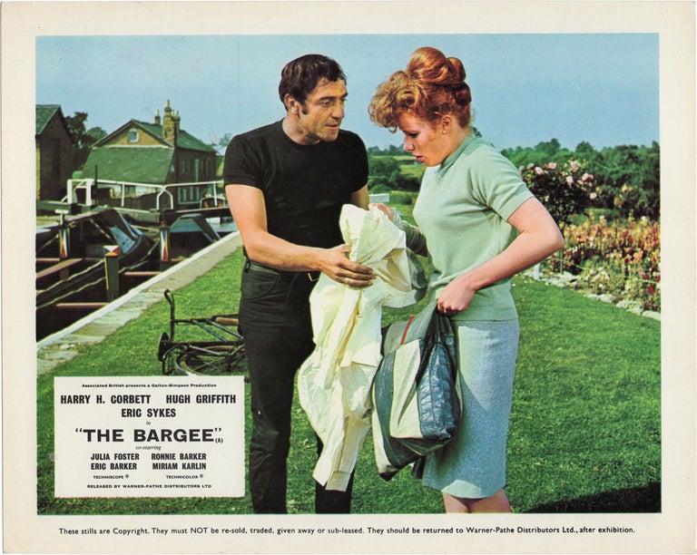 Book #132864] The Bargee (Three British front-of-house cards from the 1964 film). Duncan Wood,...