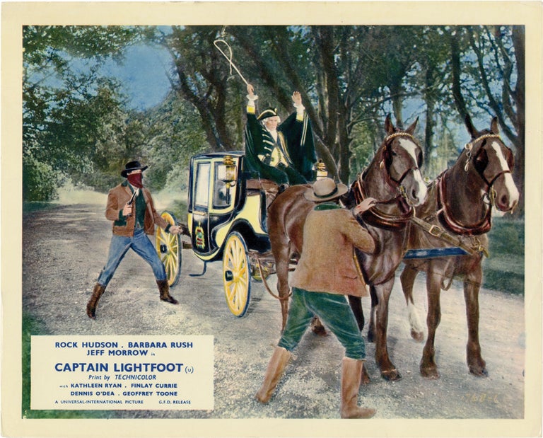 Book #132894] Captain Lightfoot (Original British front-of-house card from the 1955 film)....