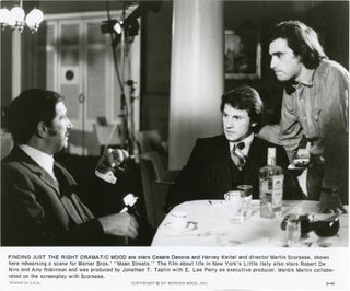 Book #133306] Mean Streets (Original still photograph from the 1973 film, Scorsese on the set)....