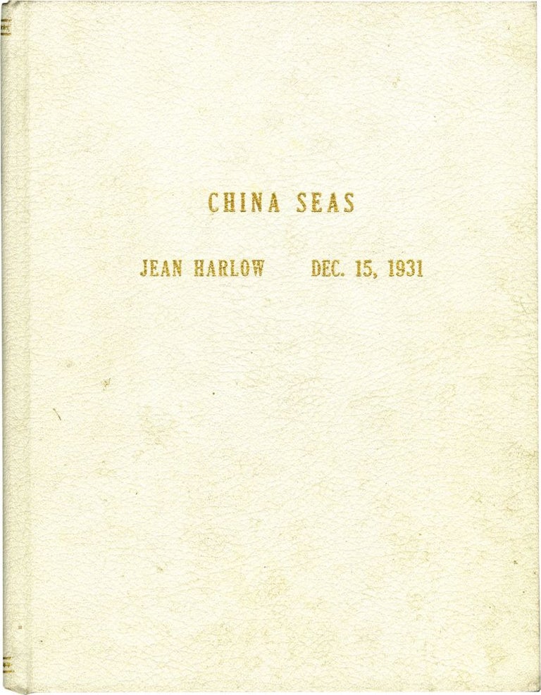 Book #133482] China Seas (Original screenplay treatment script for the 1935 film). Clark Gable...