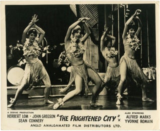 Book #133577] The Frightened City (Two original photographs from the 1961 film). Sean Connery,...