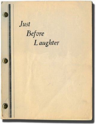 Book #133745] Just Before Laughter (Original screenplay for an unproduced film). Frank Partos,...