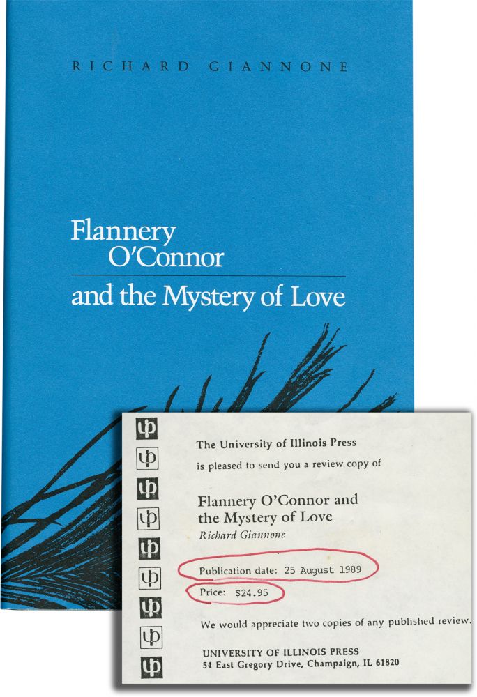 Book #133999] Flannery O'Connor and the Mystery of Love (First Edition, review copy). Richard...