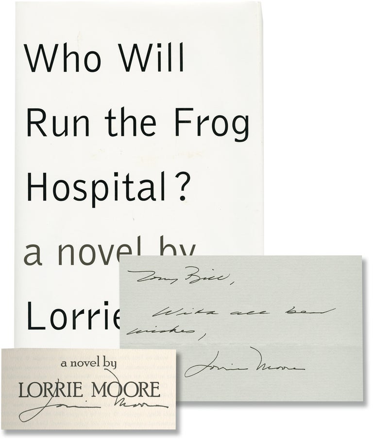 Book #134101] Who Will Run the Frog Hospital (First Edition, inscribed to film director and...