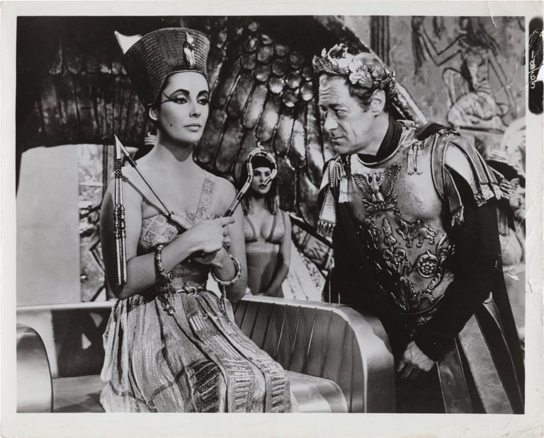 Book #134356] Cleopatra (Three photographs from the 1963 film). Joseph L. Makiewicz, Carlo Mario...