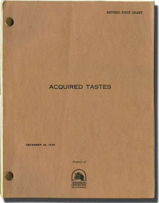 Book #134373] Acquired Tastes (Original screenplay for an unproduced film). Peter, David Handler...