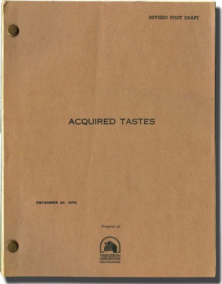 [Book #134373] Acquired Tastes. Peter, David Handler Gethers, screenwriters.