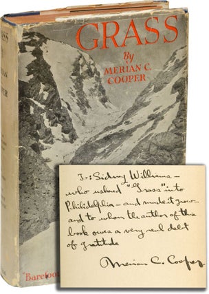 Book #134452] Grass (First Edition, inscribed by Merican C. Cooper). Merian C. Cooper