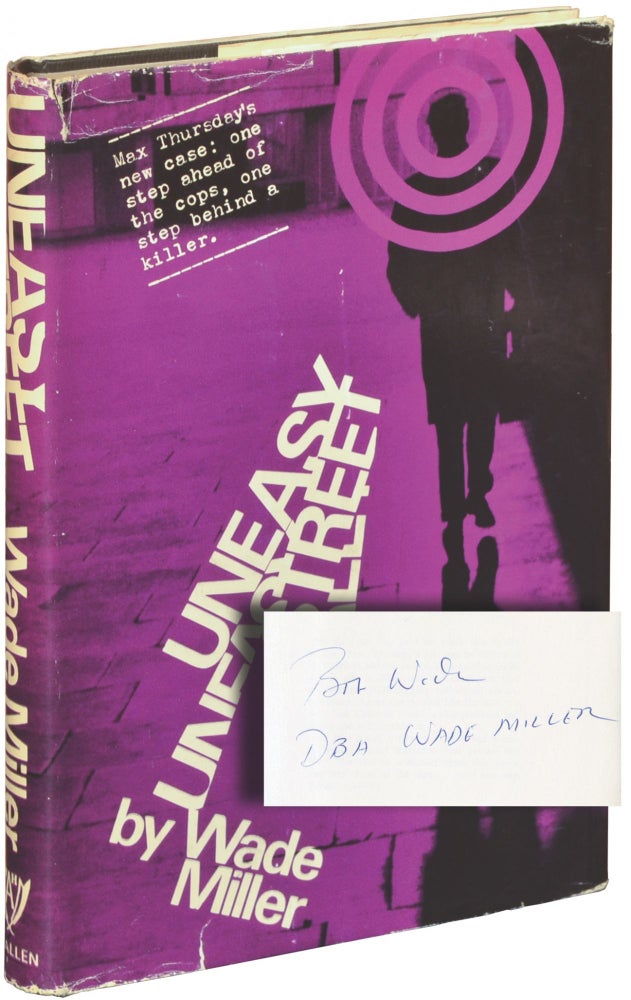 Book #134683] Uneasy Street (First UK Edition, signed). Whit Masterson