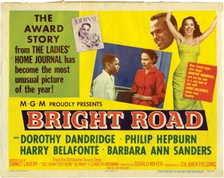 Book #134790] Bright Road (Set of 4 lobby cards for the 1953 film). Gerald Mayer, Emmet Lavery,...