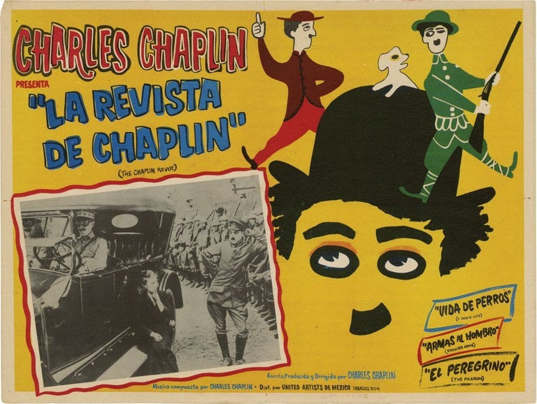 Collection of ten Mexican Lobby Cards featuring Charlie Chaplin