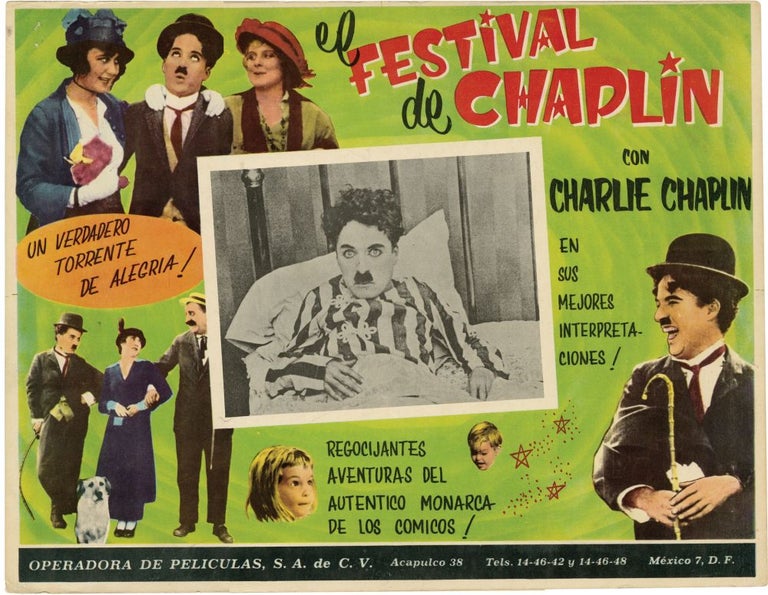 Collection of ten Mexican Lobby Cards featuring Charlie Chaplin