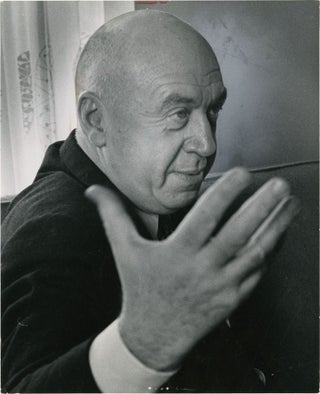 Book #135221] Otto Preminger talks about "The Cardinal" (Original press photograph for the 1963...