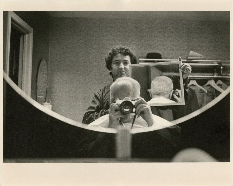 [Book #135261] Andre Kertesz: Self portrait #2: Barber Shop Mirror. Andre Kertesz, photographer.