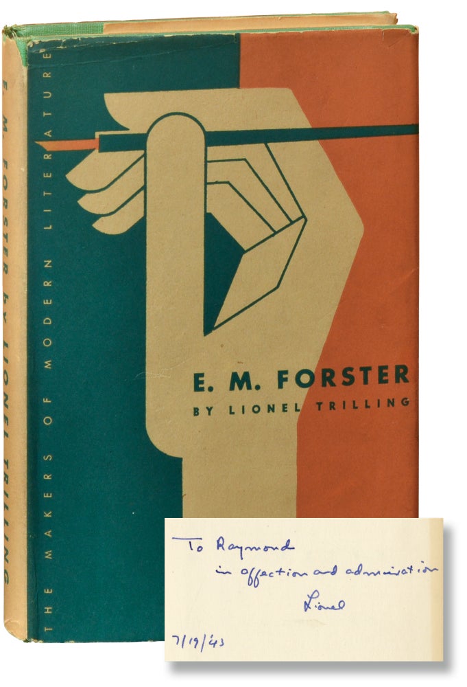 Book #135310] E.M. Forster (Signed First Edition). E M. Forster, Lionel Trilling