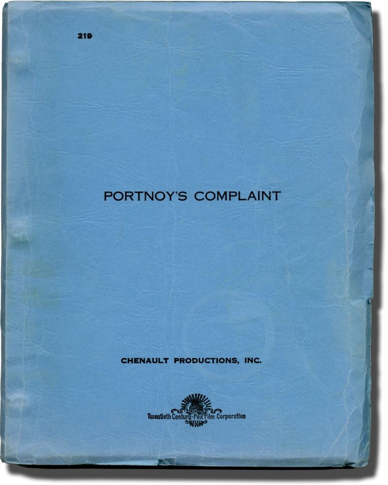 Book #135317] Portnoy's Complaint (Original screenplay for the 1972 film). Philip Roth, Ernest...