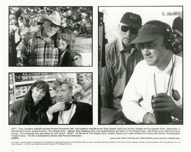 Book #135467] The Straight Story (Four original photographs from the 1999 film). David Lynch,...