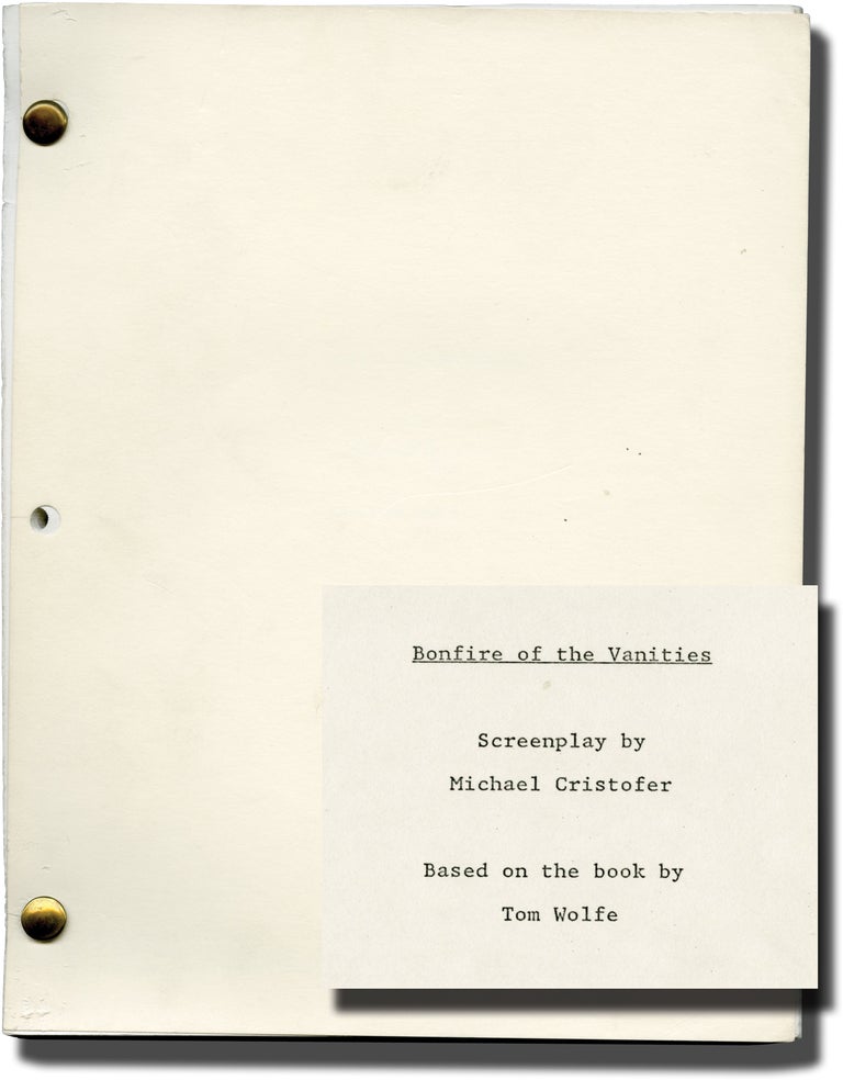 Book #135643] Bonfire of the Vanities (Original screenplay for the 1990 film, two drafts). novel,...