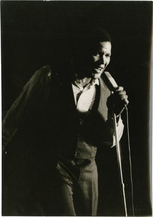 Archive of photographs featuring Chubby Checker on stage, circa 1963