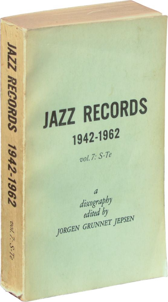 [Book #136146] Jazz Records 1942-1962: Volume 7: S-Te. Jorgen Grunnet Jepsen.