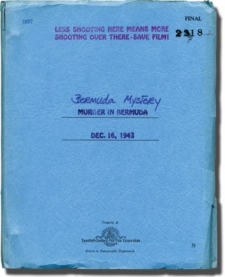 Book #136398] Bermuda Mystery [Murder in Bermuda] (Original screenplay for the 1944 film)....