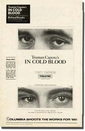 Book #136751] In Cold Blood (Original pressbook for the 1968 film, with all four inserts...