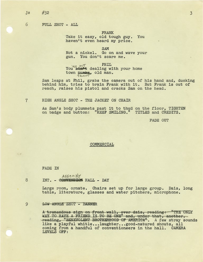Archive of scripts for 56 episodes of "Peter Gunn"