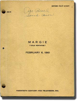 Book #136992] Margie (Original pilot screenplay for the 1961 television series). Jack Sher, Billy...