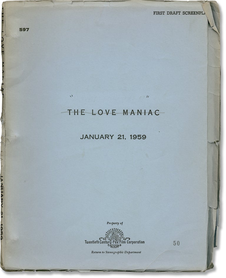 Book #137073] A Private's Affair [The Love Maniac] (Original screenplay for the 1959 film). Raoul...