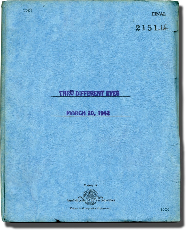 Book #137103] Thru [Through] Different Eyes (Original screenplay for the 1942 film). Thomas Z....