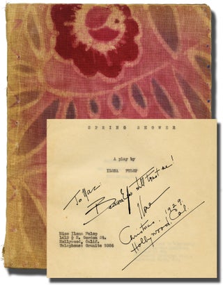 Book #137372] Spring Shower (Original screenplay for the 1932 film). Pal Fejos, Ilona Fulop,...