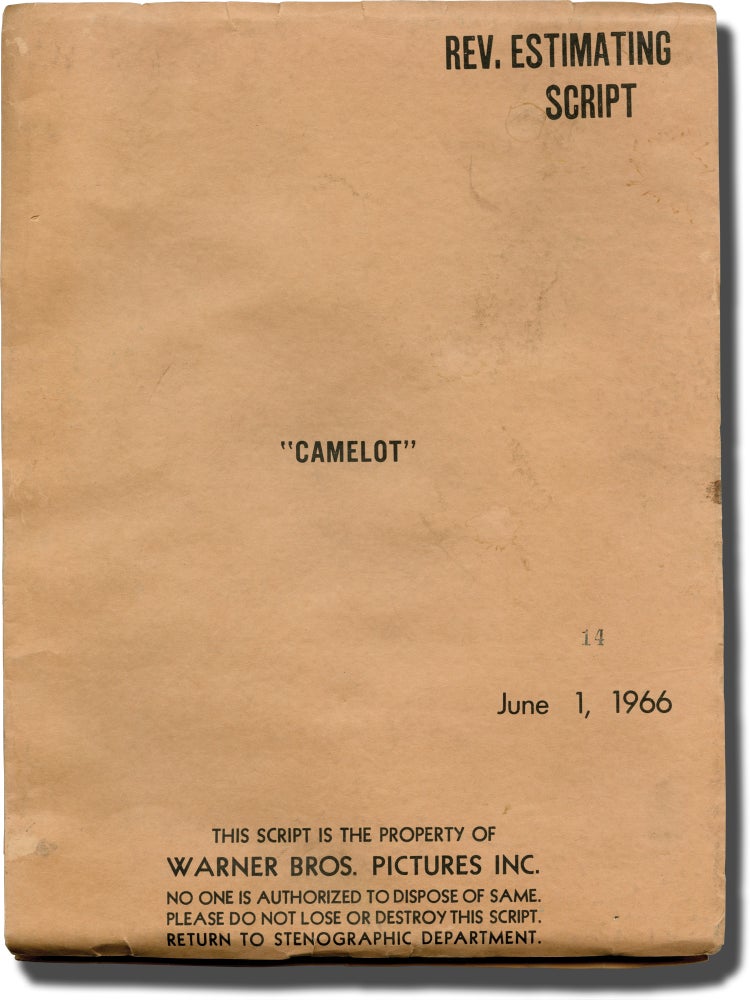 Book #137413] Camelot (Original screenplay for the 1967 film). Joshua Logan, Alan Jay Lerner,...