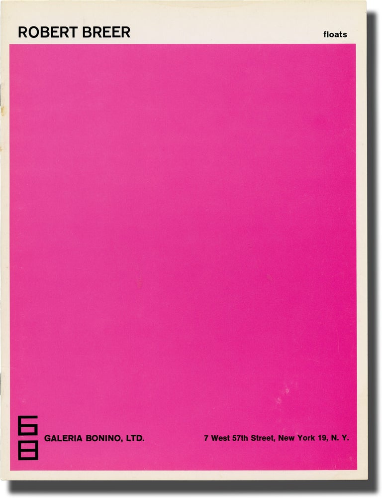 Complete set of the Galeria Bonino monographs: Floats | More Floats | 93 Floats | Constructions and Films