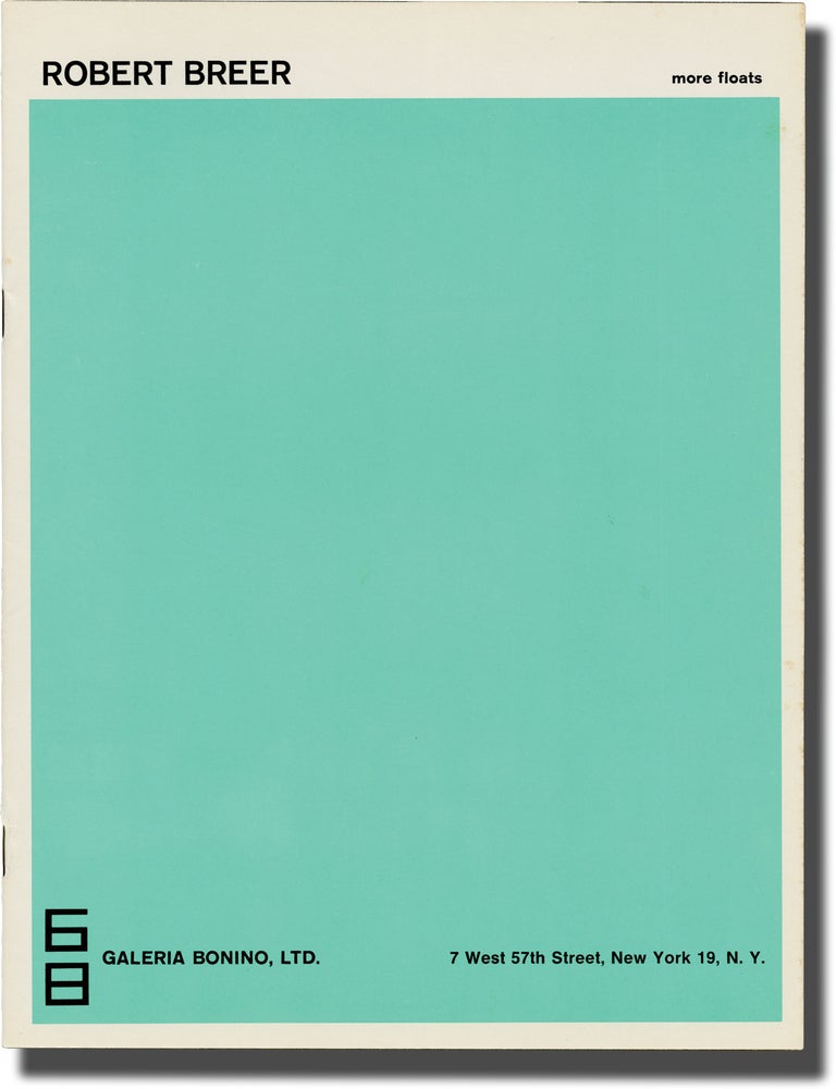 Complete set of the Galeria Bonino monographs: Floats | More Floats | 93 Floats | Constructions and Films