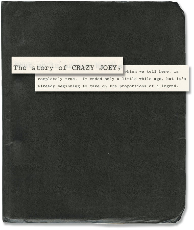 [Book #137841] Crazy Joe [Crazy Joey]. Carlo Lizzani, Dino Maiuri Massimo de Rita, Paula Prentiss Peter Boyle, Rip Torn, Fred Williamson, director, screenwriters story, starring.