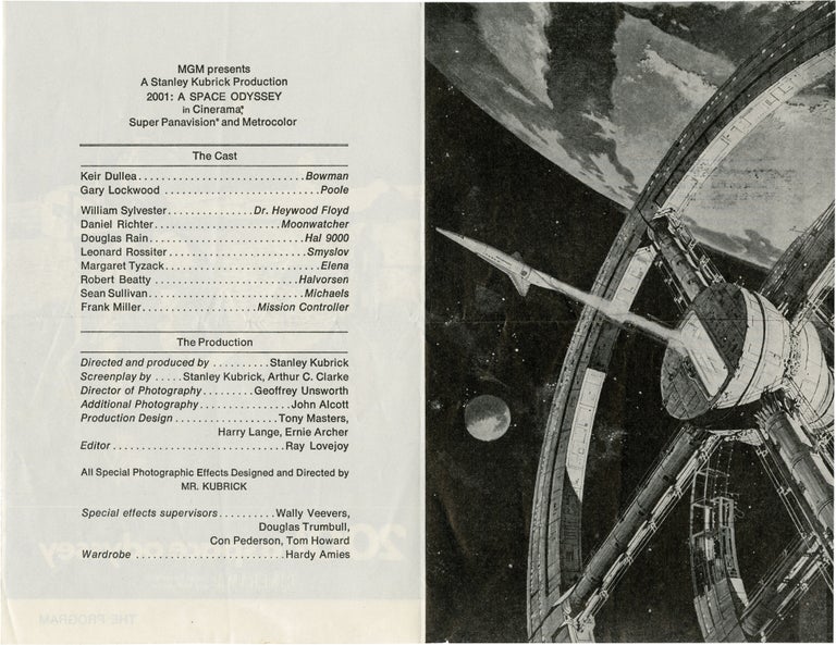 Archive of production photographs and ephemera from "2001: A Space Odyssey," from the collection of scientific advisor Frederick I. Ordway III