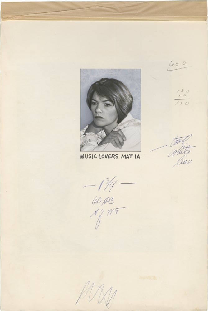 Book #138454] The Music Lovers (Original photograph of Glenda Jackson from the 1970 film). Glenda...